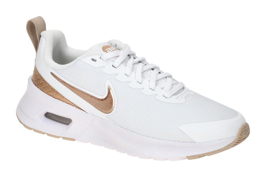 Кроссовки NIKE AIR MAX Nuaxis белые коричневые металлические женские