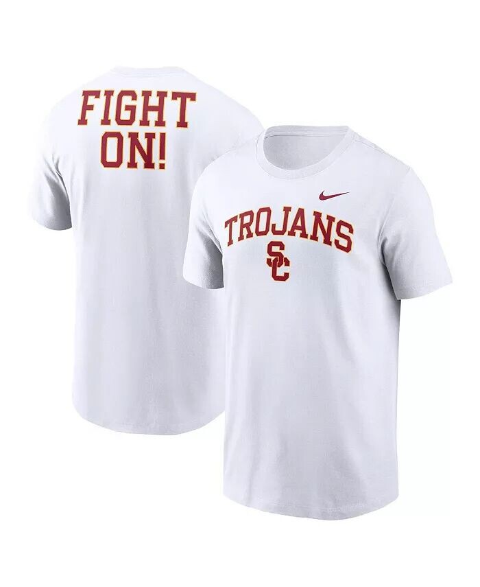 

Мужская белая футболка USC Trojans Blitz 2-Hit Nike