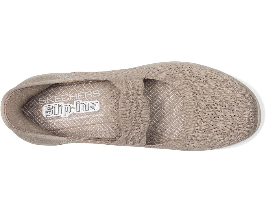 Балетки SKECHERS Arya - Oh So Sweet Hands Free Slip-Ins, серо-коричневый — фото 2