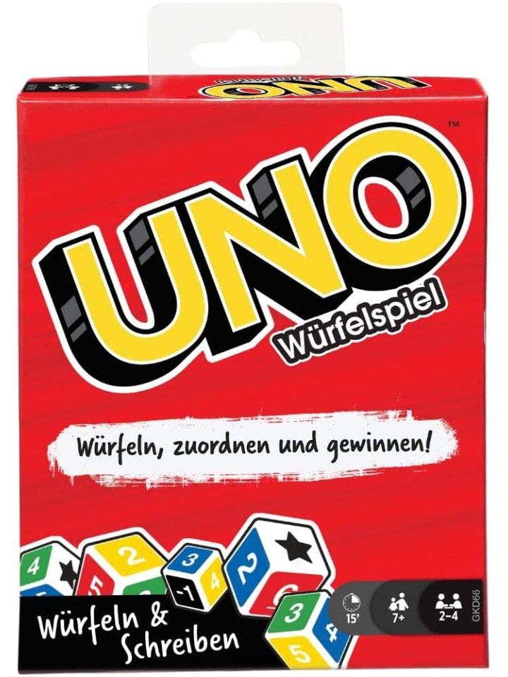 

Mattel UNO - игра в кости в разноцветных тонах