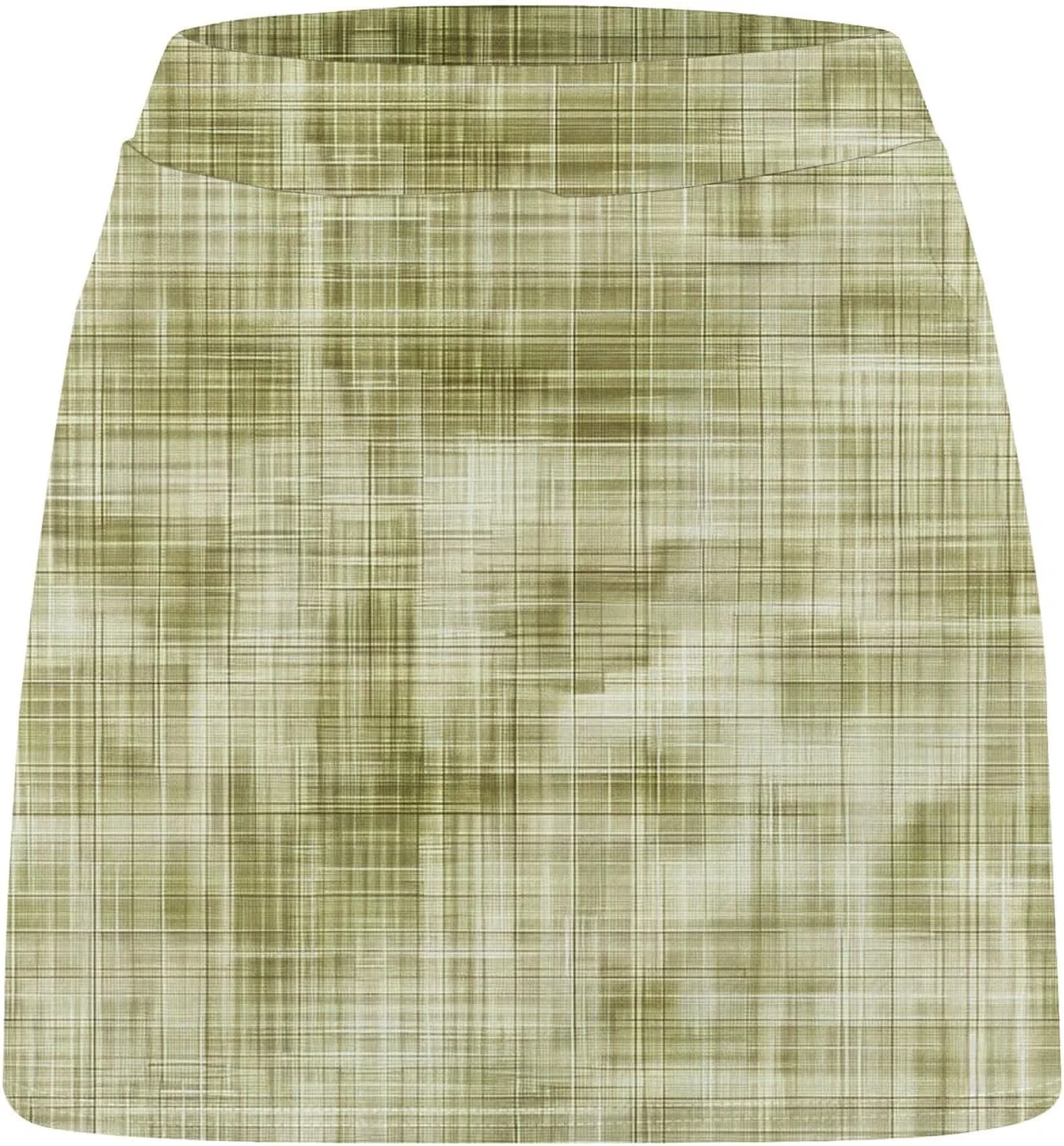Активная юбка-шорты для девочек, в клетку, высокая талия, Athletic Skort, Green — фото 4