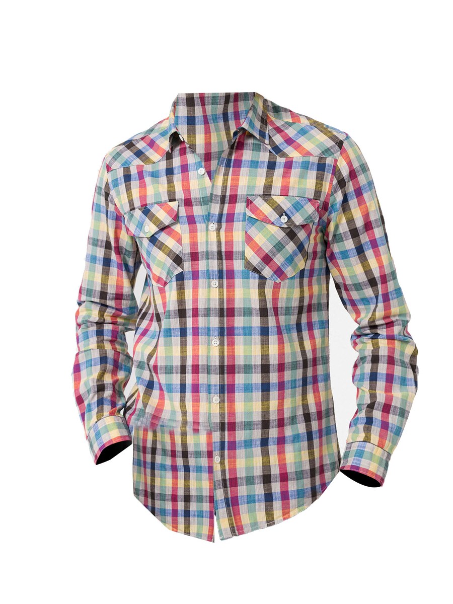 

Клетчатая рубашка By Diess Collection Regular fit Button Up Shirt, разноцветный