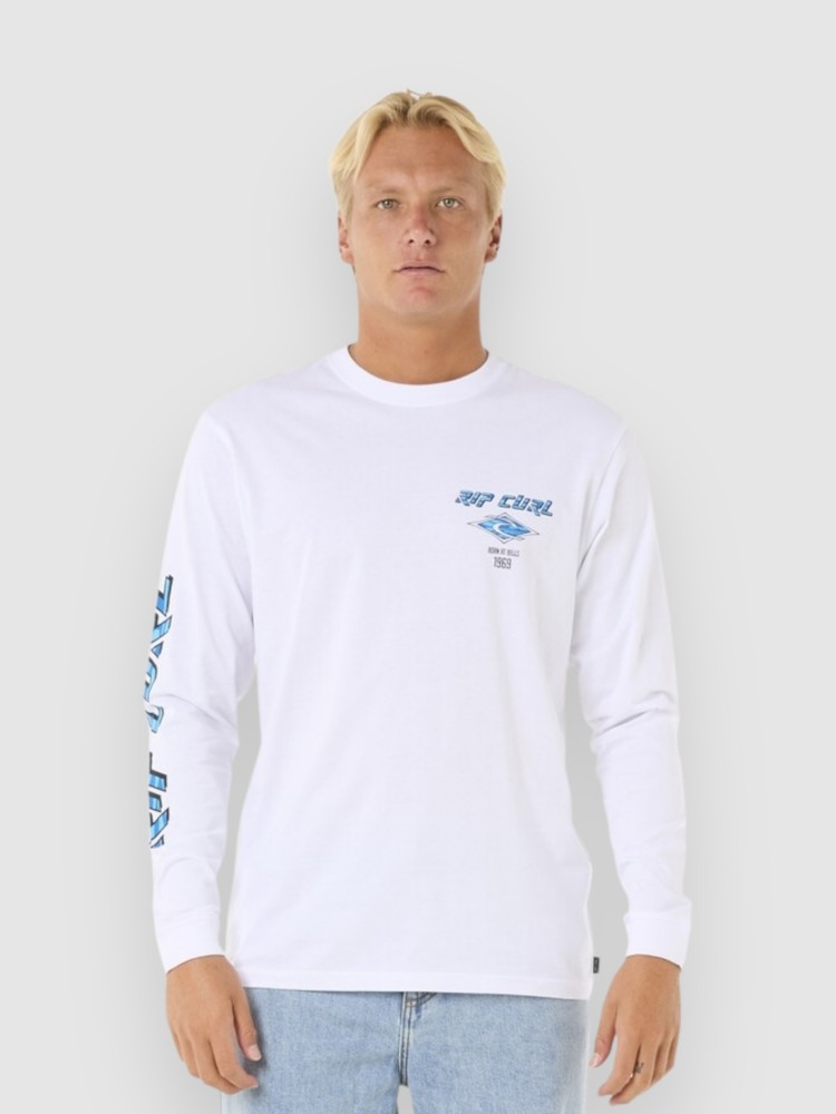 

Лонгслив Rip Curl Fade Out Icon Longsleeve, white, Белый, Лонгслив Rip Curl Fade Out Icon Longsleeve, white