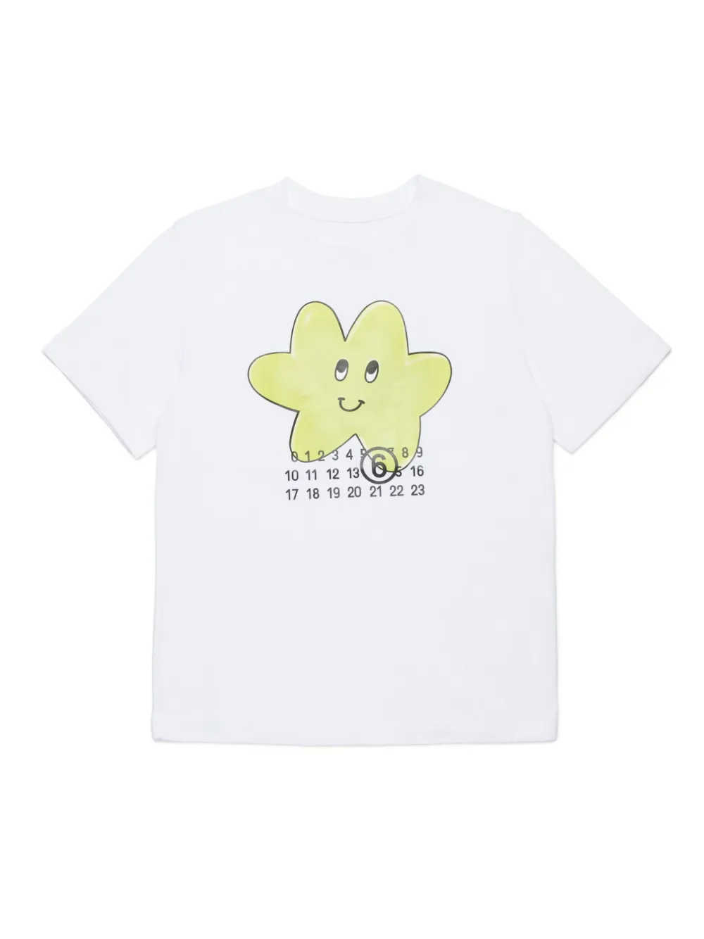 

Футболка Numbers MM6 Maison Margiela Kids, белый