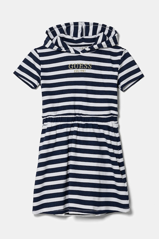 

Детское хлопковое платье Guess, синий