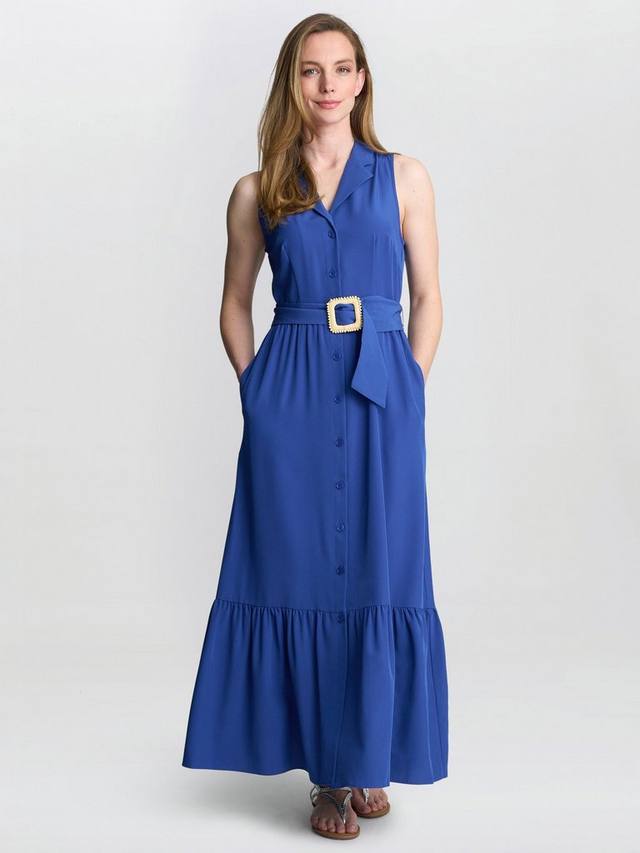 

Платье-макси Jamie Shirt Gina Bacconi, Blue