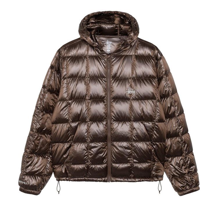 

Пуховик Stussy Midweight Hooded Puffer, Brown