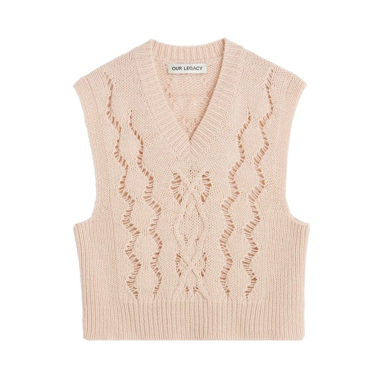 

Утепленный жилет Our Legacy Cable Michigan Tank Vest, Pink