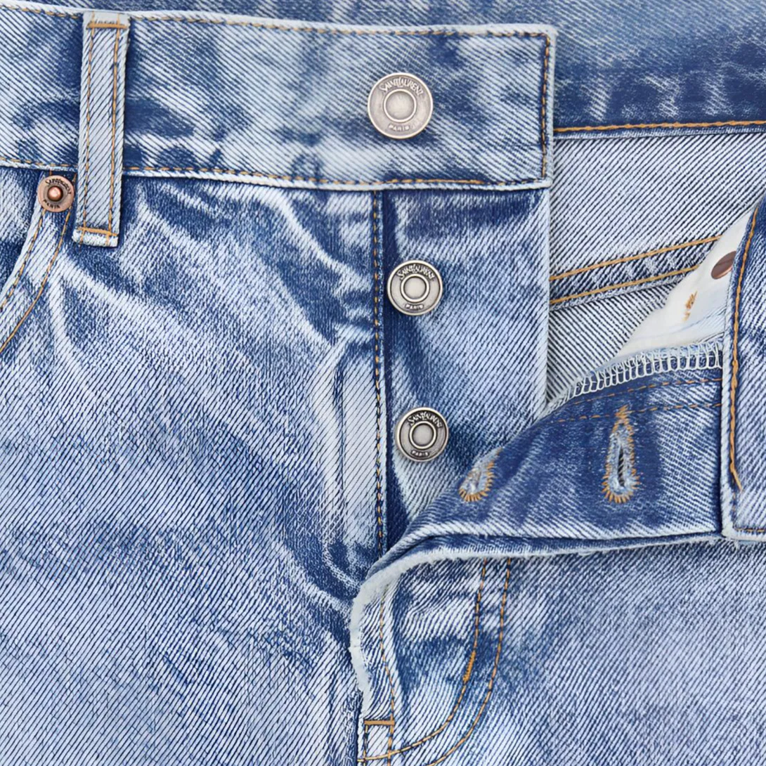 Джинсы скинни SAINT LAURENT South Blue — фото 4