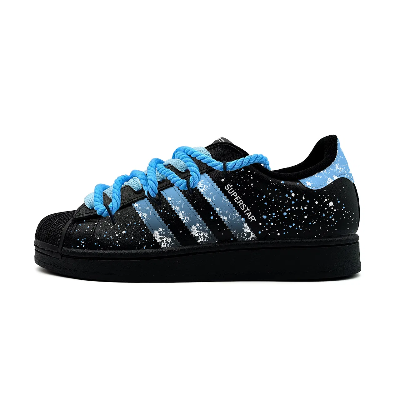 Кроссовки детские Superstar 2 Black Blue Adidas Originals