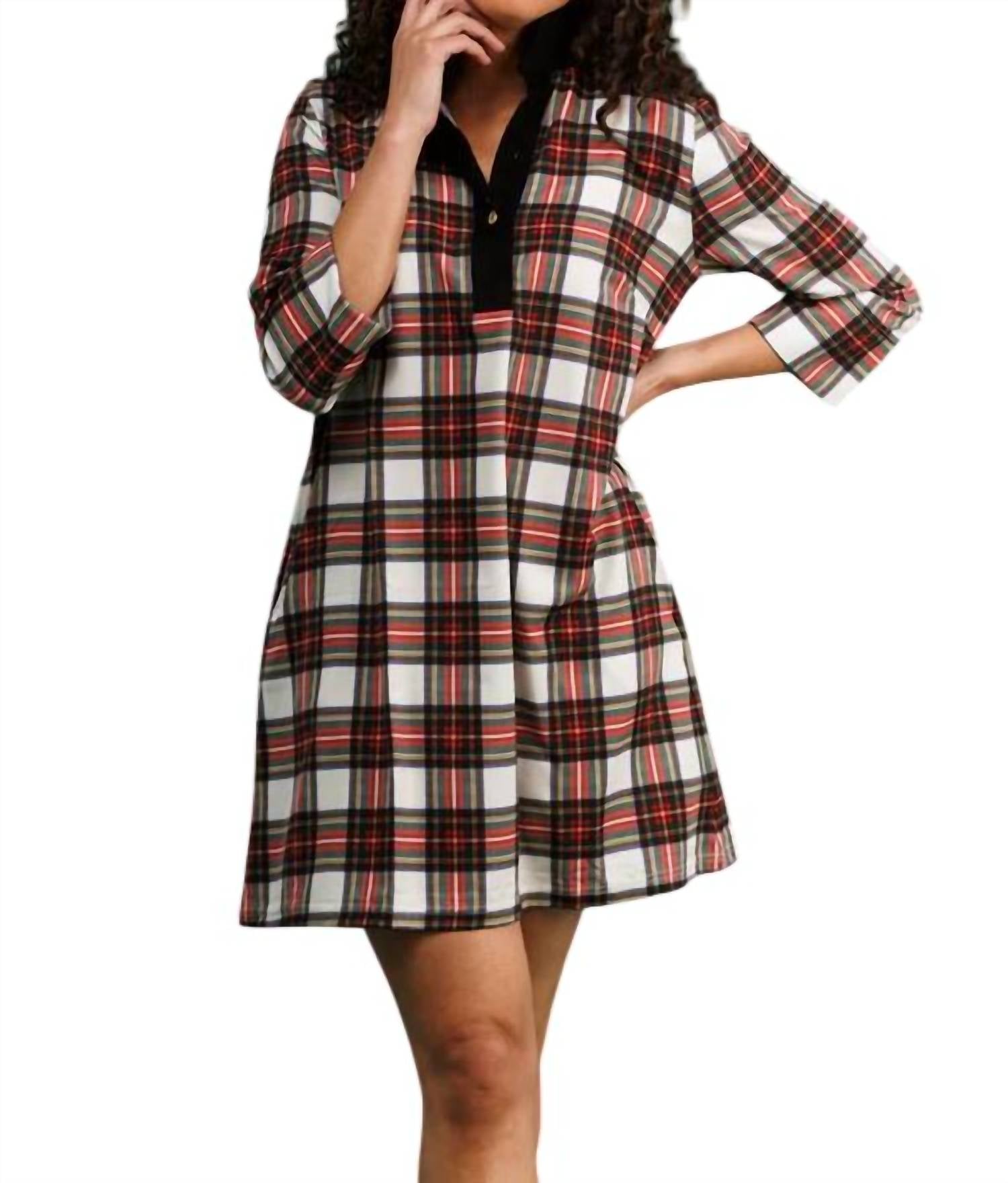 

Платье София в зимнюю клетку SMITH & QUINN, цвет winter plaid
