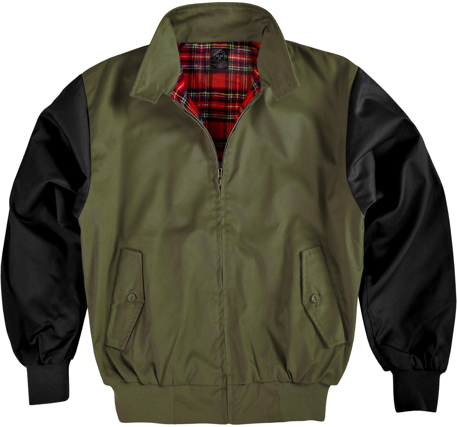 

Куртка Gear Up Herren Harrington Jacke, оливковый/черный