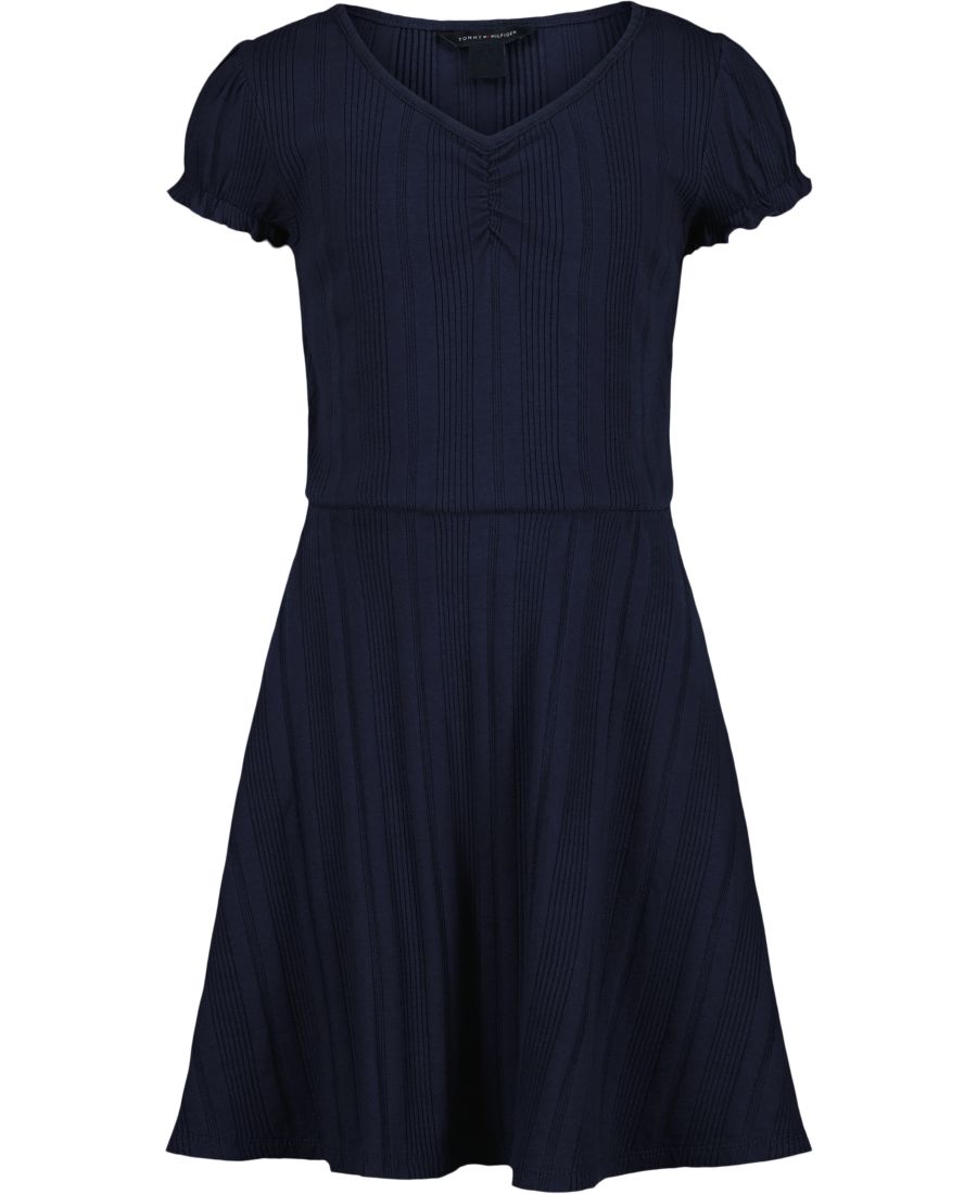 

Разноцветное игровое платье в рубчик для малышек и девочек Tommy Hilfiger, Medieval blue