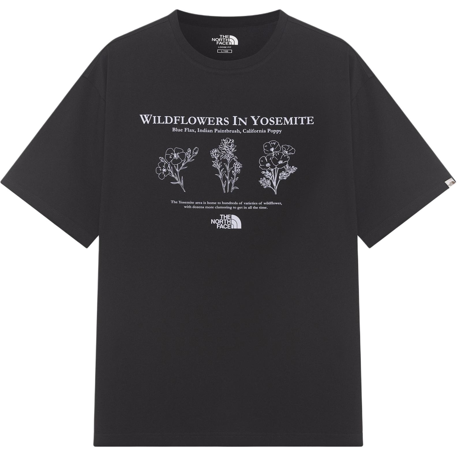 

THE NORTH FACE Футболка FLOWER EX мужская black