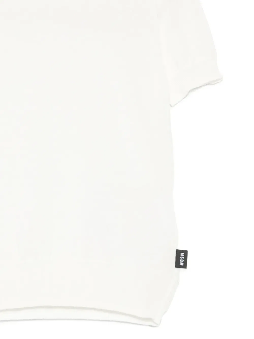 Футболка с логотипом-биркой Msgm Kids, белый — фото 3