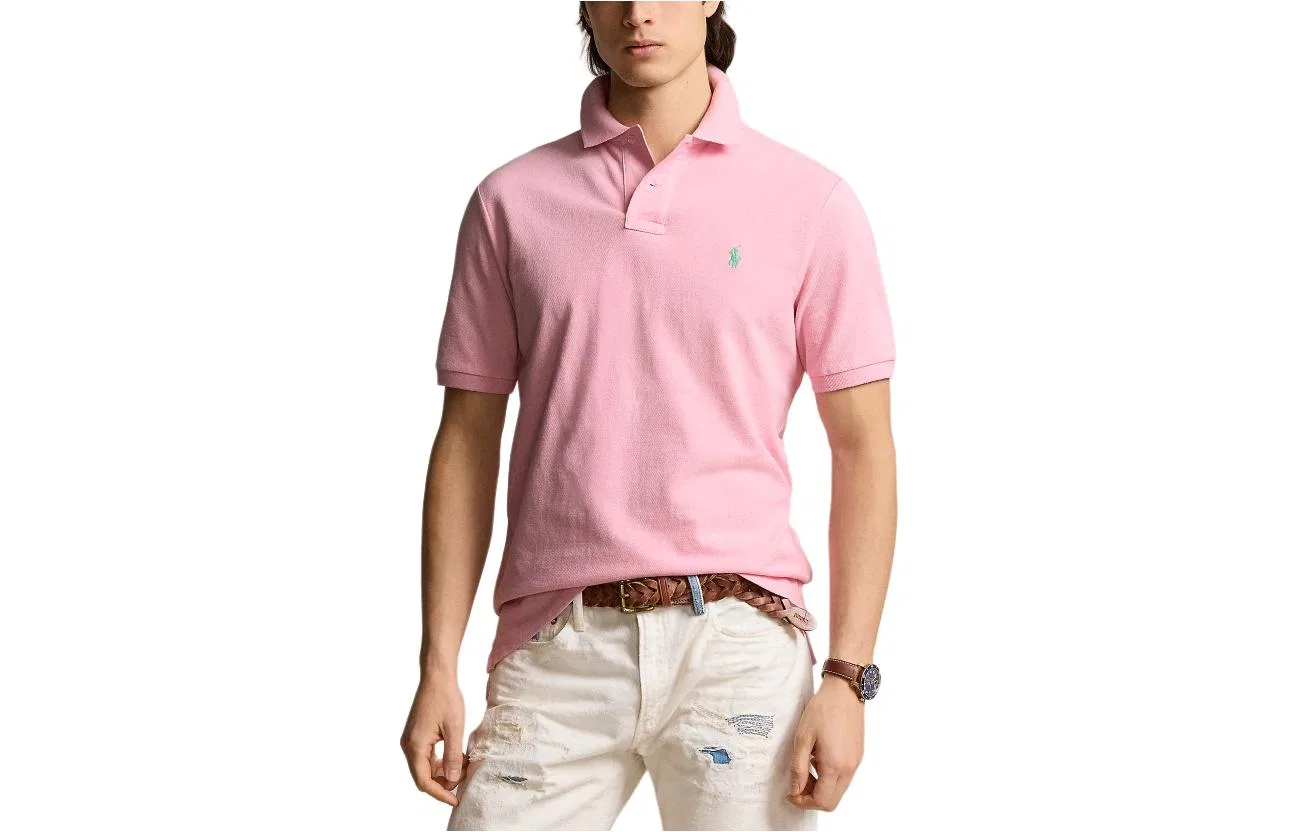 Поло мужское SS24 Pink Polo Ralph Lauren