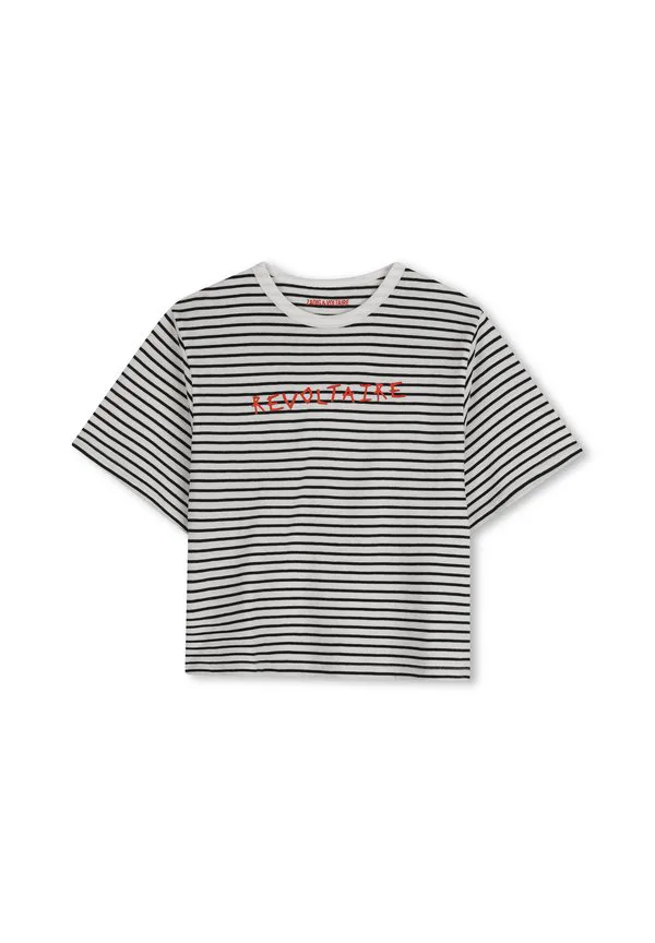 Футболка с короткими рукавами и принтом Zadig & Voltaire, Off White Black — фото 3