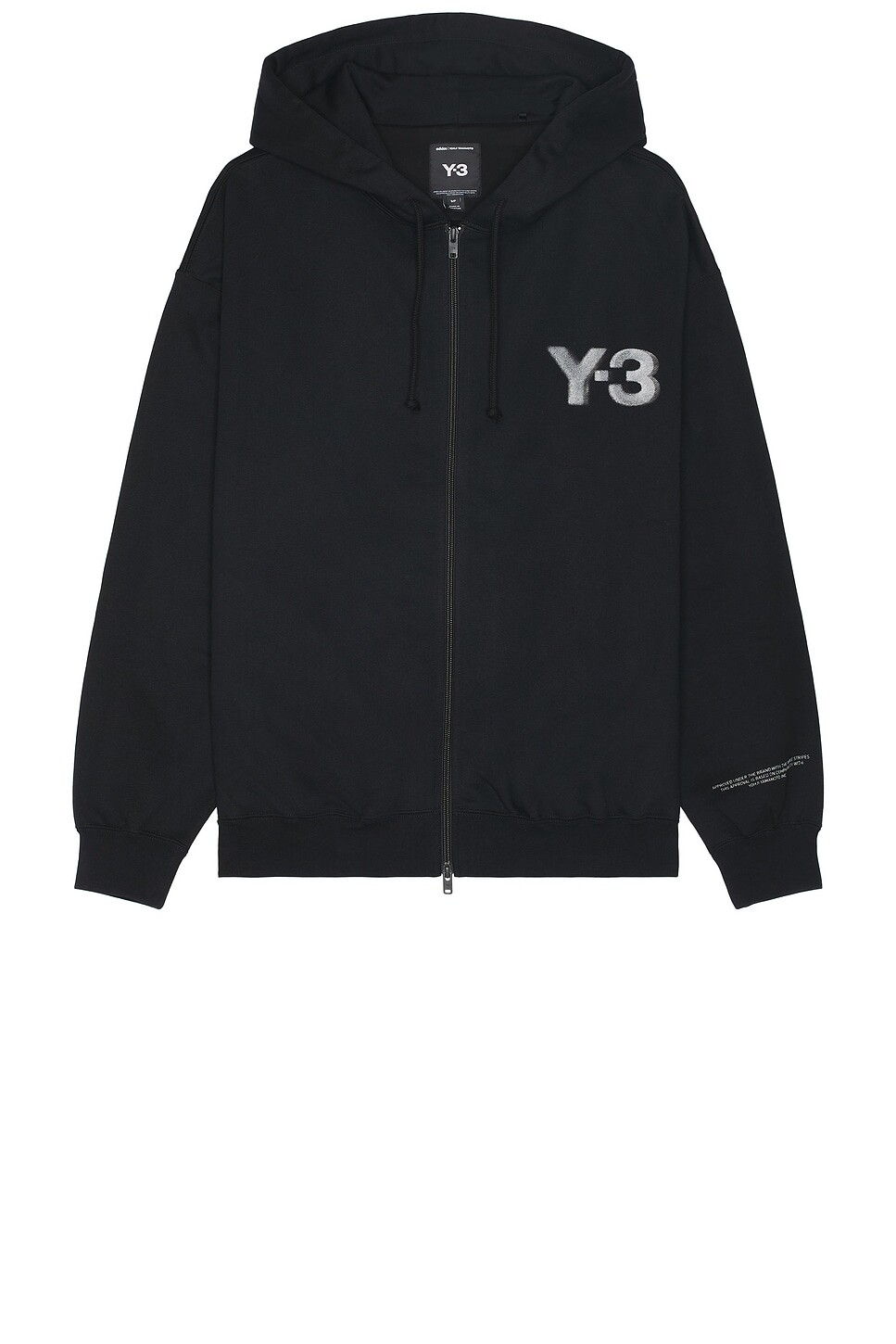 

Толстовка на молнии с логотипом Y-3 Yohji Yamamoto, черный
