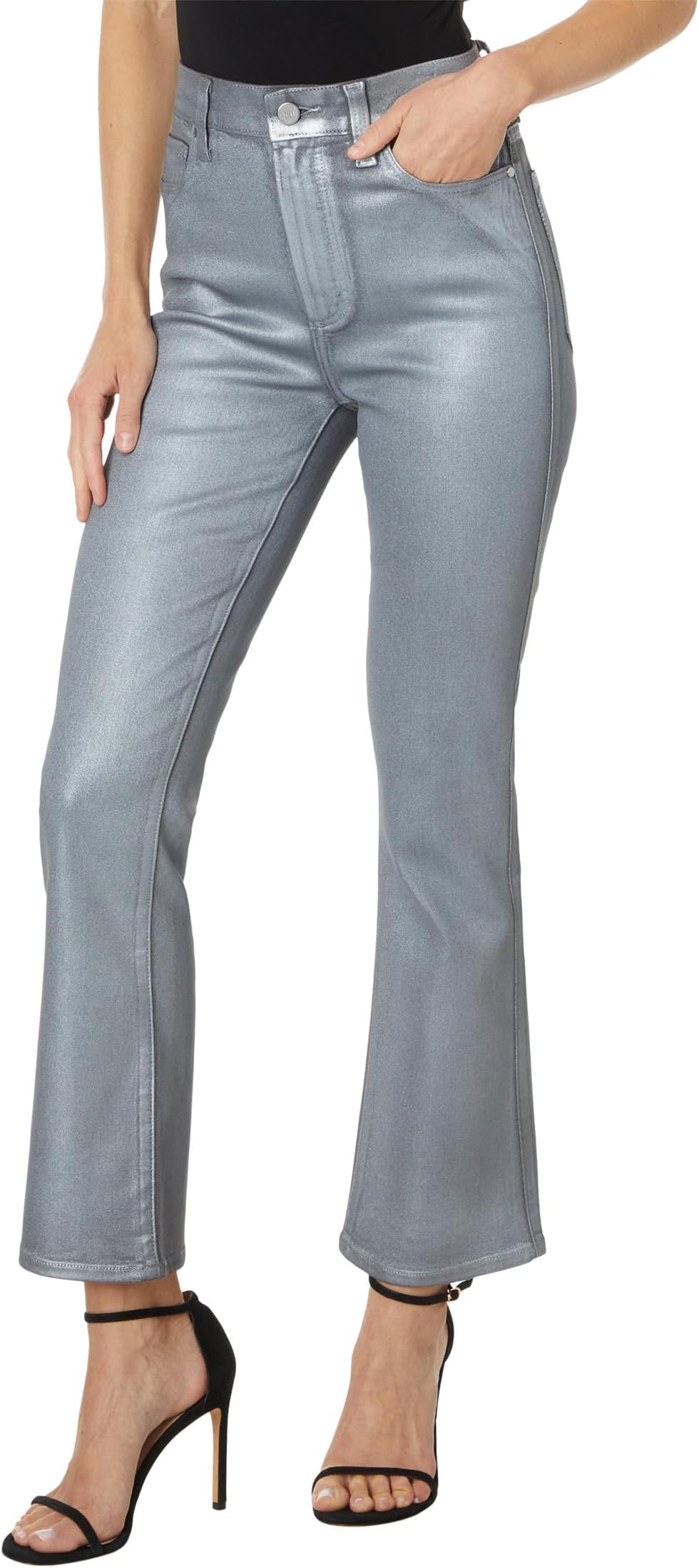 

Джинсы Paige Claudine in Silver Shimmer Luxe Coating, цвет Silver Shimmer Luxe Coating