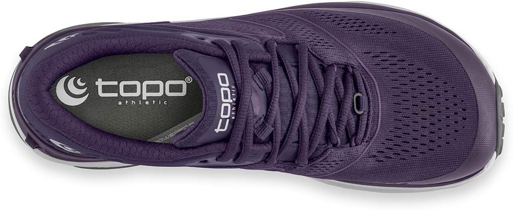 Мужские кроссовки Topo Athletic Ultrafly 4 для бега по шоссе, удобные и легкие, с перепадом пятки 5 мм, спортивная обувь для бега по дороге, фиолетовый/серый — фото 3