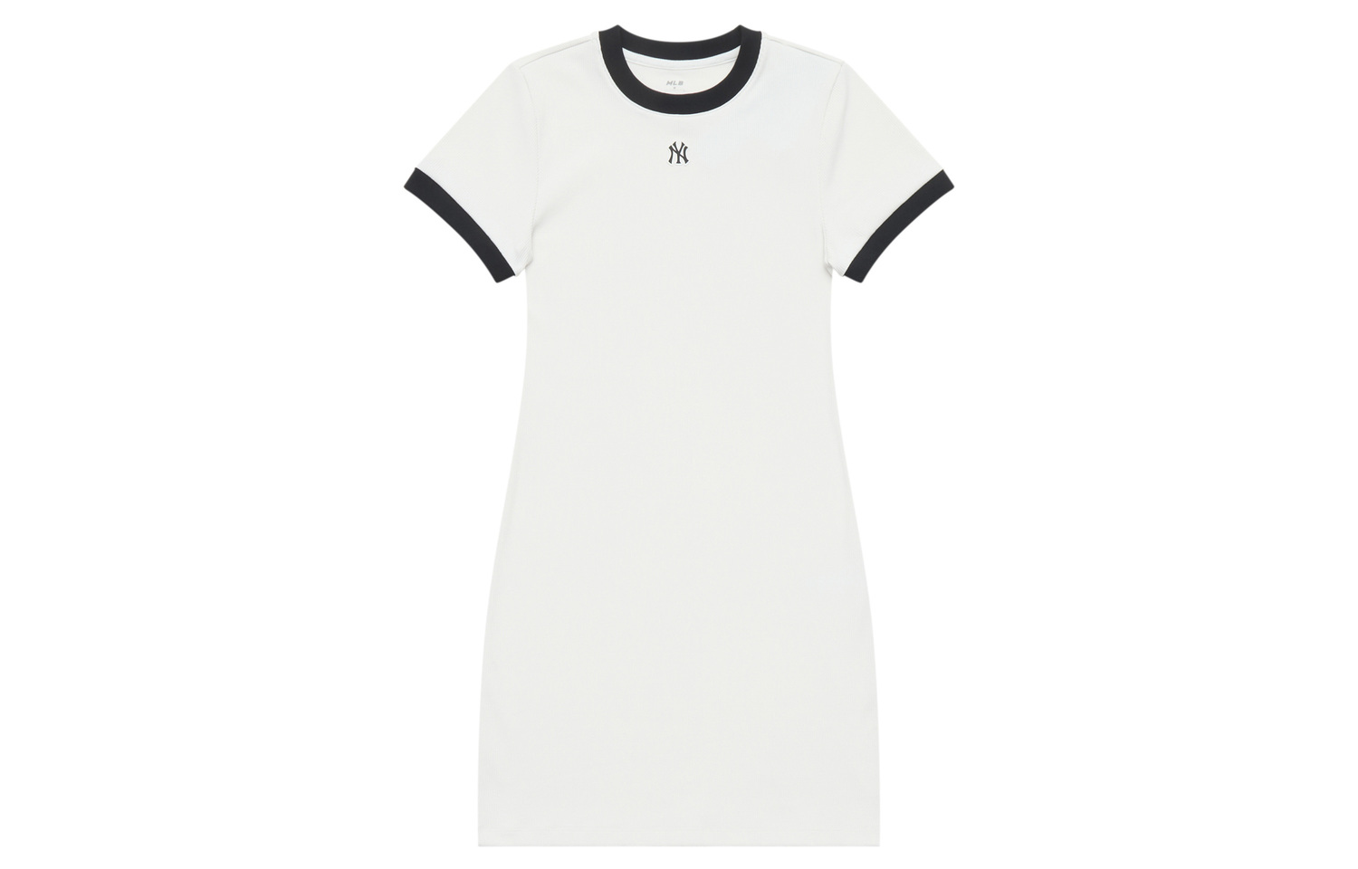 

Нью-Йорк Янкиз Бэйсик Коллекшн SS25 платье с короткими рукавами женское айвори MLB, слоновая кость