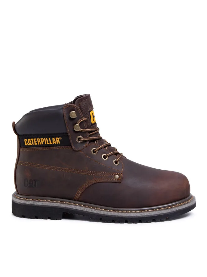 CAT Footwear Ботинки Powerplant S3 Hro P724629 коричневые на шнуровке