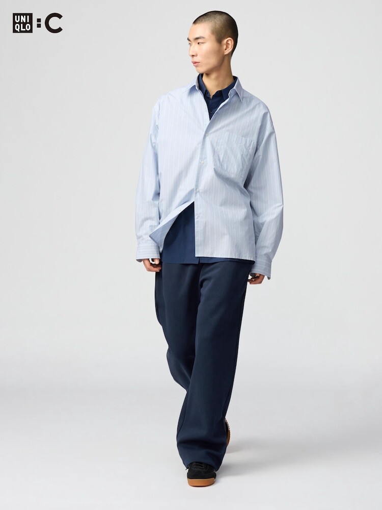 

Спортивные широкие брюки/длинные Uniqlo, синий