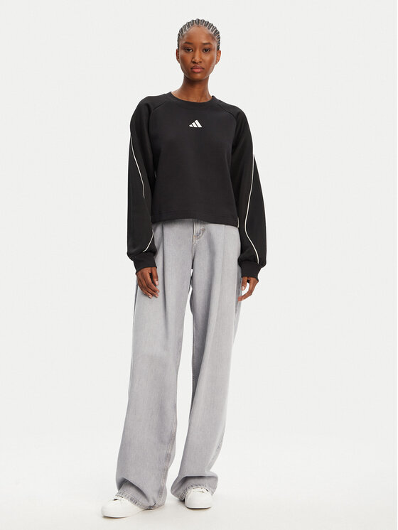 Свободный крой толстовка Stadium 3-Stripes JL6996 Adidas, черный — фото 2