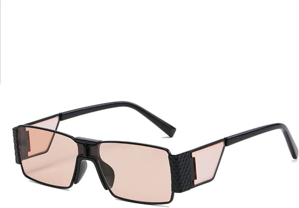 

Квадратные солнцезащитные очки для мужчин, ретро, ​​маленькие прямоугольные солнцезащитные очки для женщин, винтажные, для путешествий, UV400 MTZJH, Black Pink