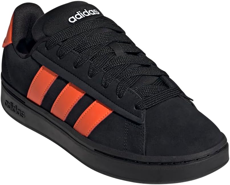 Мужские кроссовки Adidas Grand Court Alpha 00s, белый/черный/оранжевый — фото 2
