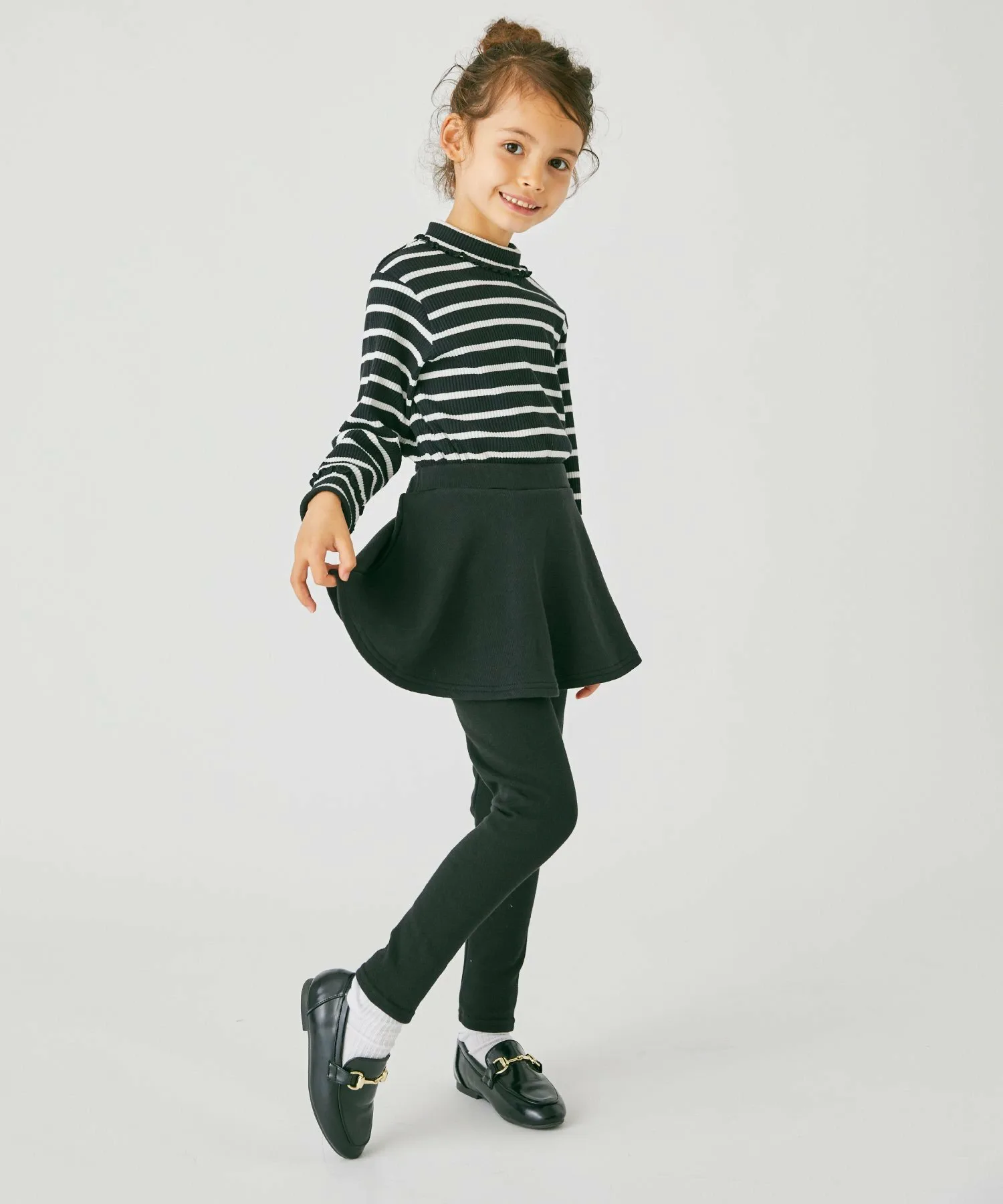 Шорты-юбки на флисовой подкладке Ever Closet, цвет Black