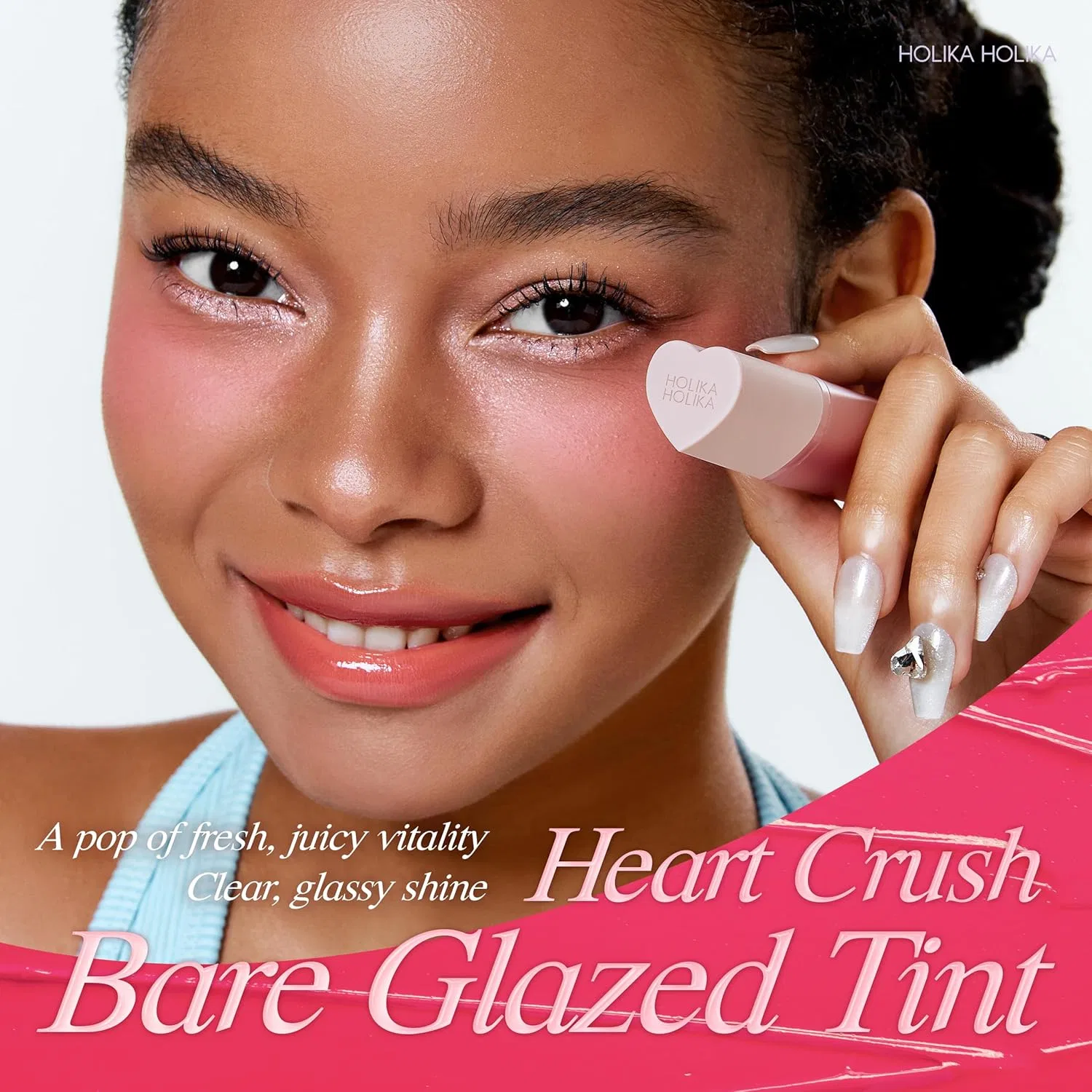 Блеск для губ Holika Holika Heart Crush Bear Glaze Tint 02, глянцевый — фото 2