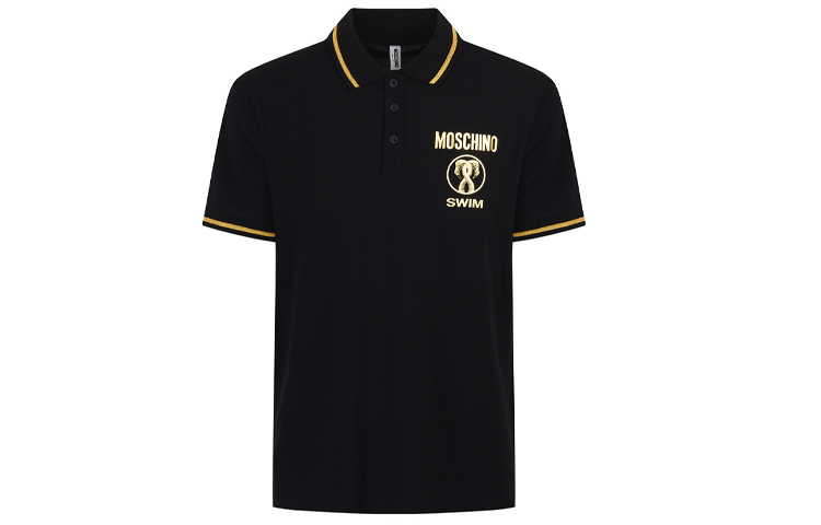 

Moschino Мужские поло-рубашки, черные, с воротником-поло, умеренно прямой крой