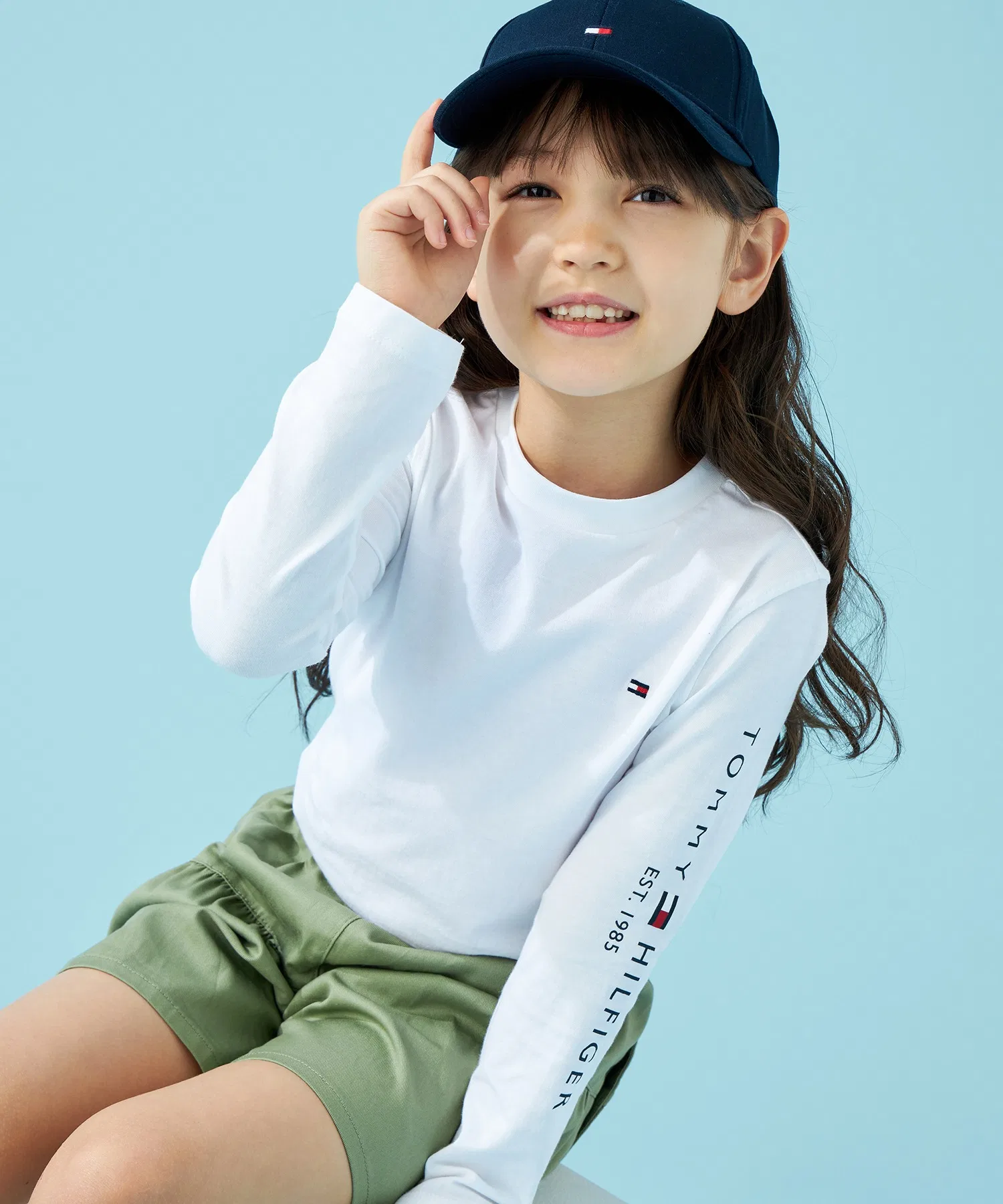 Детская футболка с логотипом TOMMY HILFIGER белая