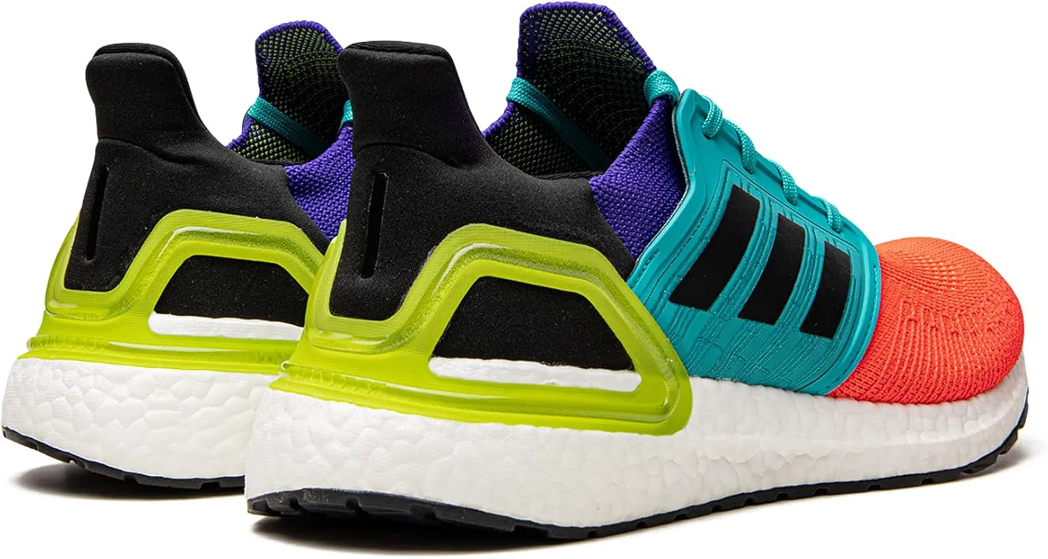 Мужские беговые кроссовки Adidas Ultraboost 20, черно-белый — фото 3