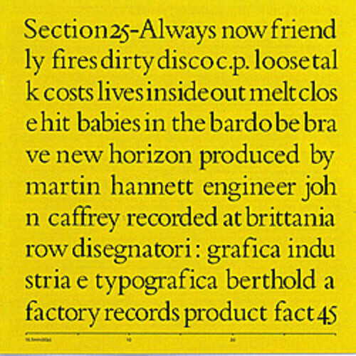 

CD диск Section 25: Always Now