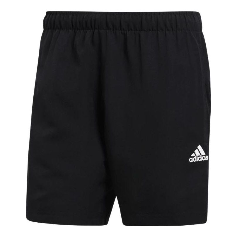 

Шорты Men's adidas Solid Color Logo Straight Sports Black Shorts S17593