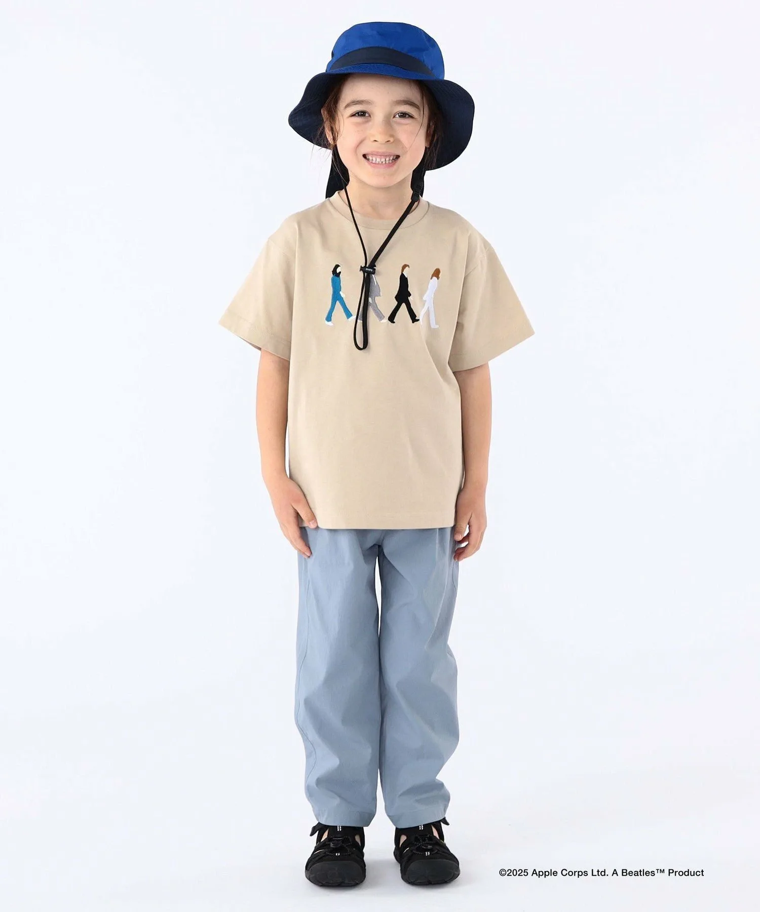 Детская футболка с коротким рукавом THE BEATLES (100-130 см) SHIPS KIDS, Beige — фото 4