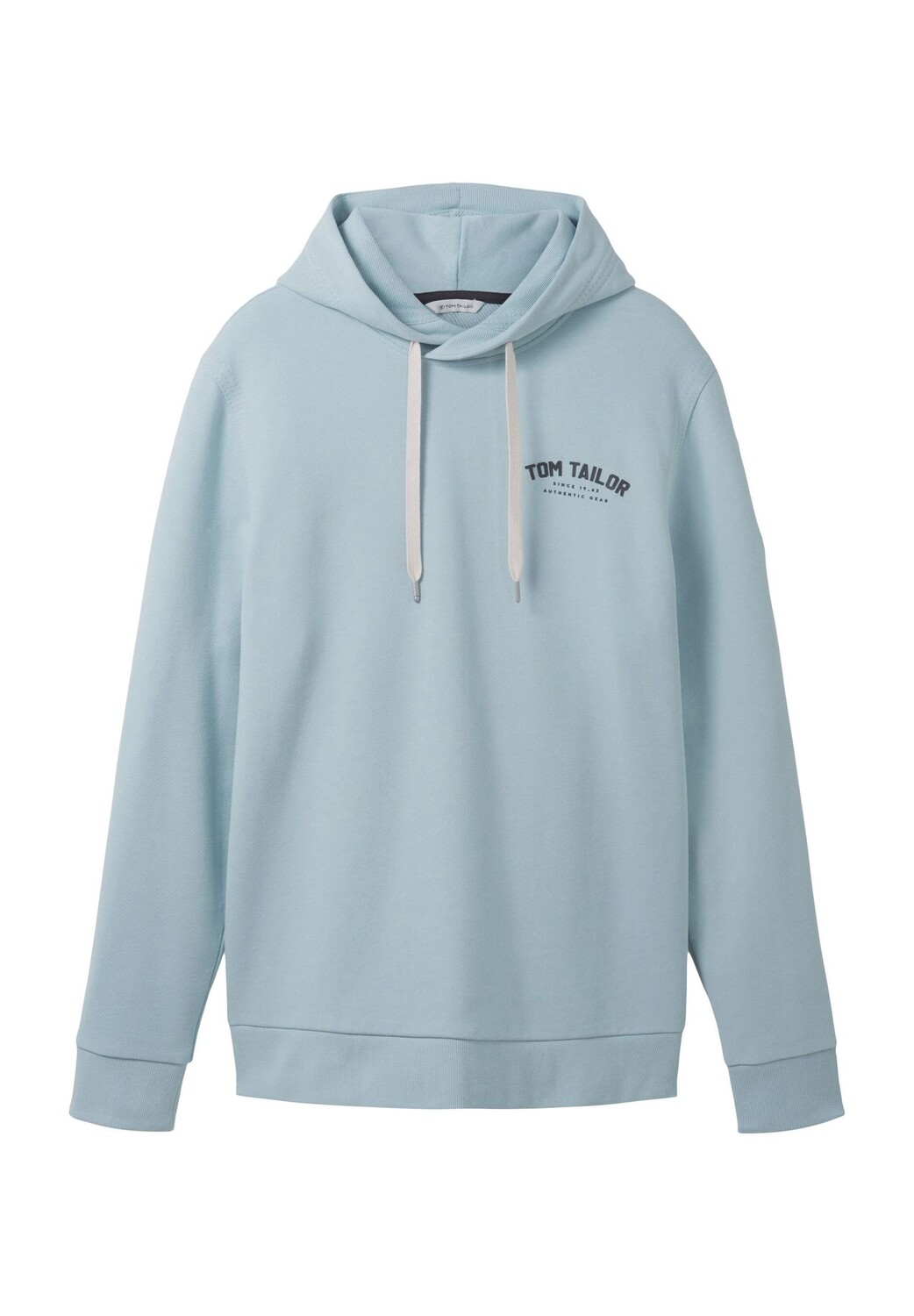 

Толстовка, хлопок, однотонная, мужская TOM TAILOR, цвет Dusty Mint