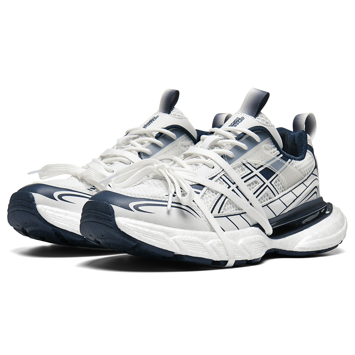 

DIKENROK Массивные кроссовки унисекс бело-голубые, цвет White Blue