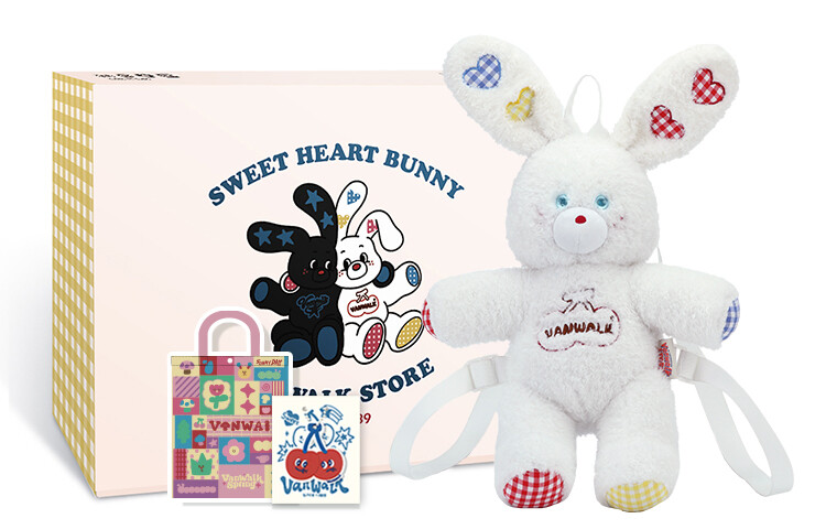 

Женский рюкзак VANWALK Planet Rabbit серии, Белый