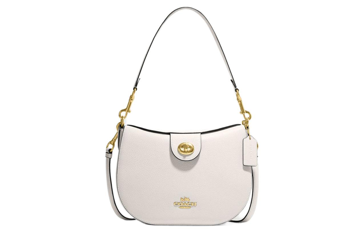 

Сумка через плечо Ella из кожи коровы среднего размера женская белая COACH