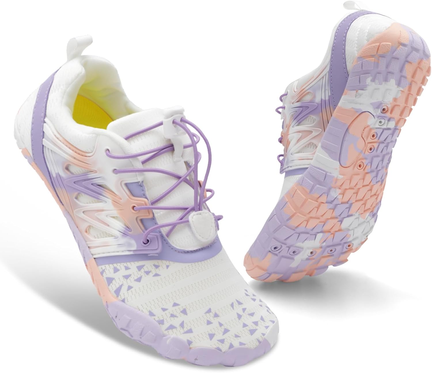 

Спортивные походные и водные кроссовки XIHALOOK для женщин и мужчин, быстросохнущие, для прогулок по пляжу, каякинга, серфинга и тренировок, белый/фиолетовый