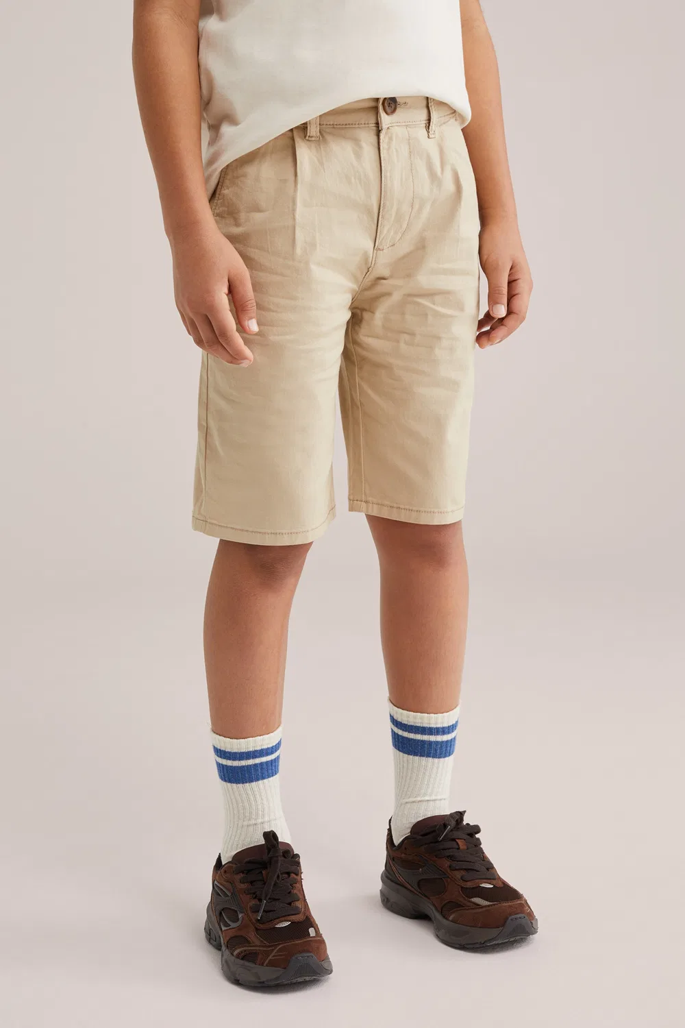 Обычные брюки We Fashion, Light Beige — фото 3