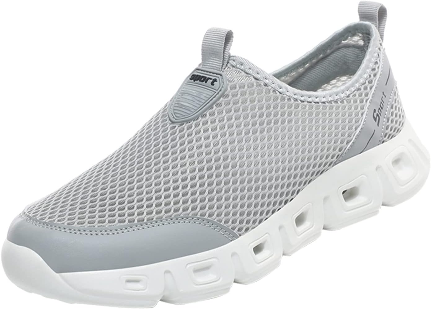 

Мужские спортивные туфли с новым дизайном, модные, сетчатые, дышащие, удобные, для активного отдыха, кроссовки челси Generic, Gy1