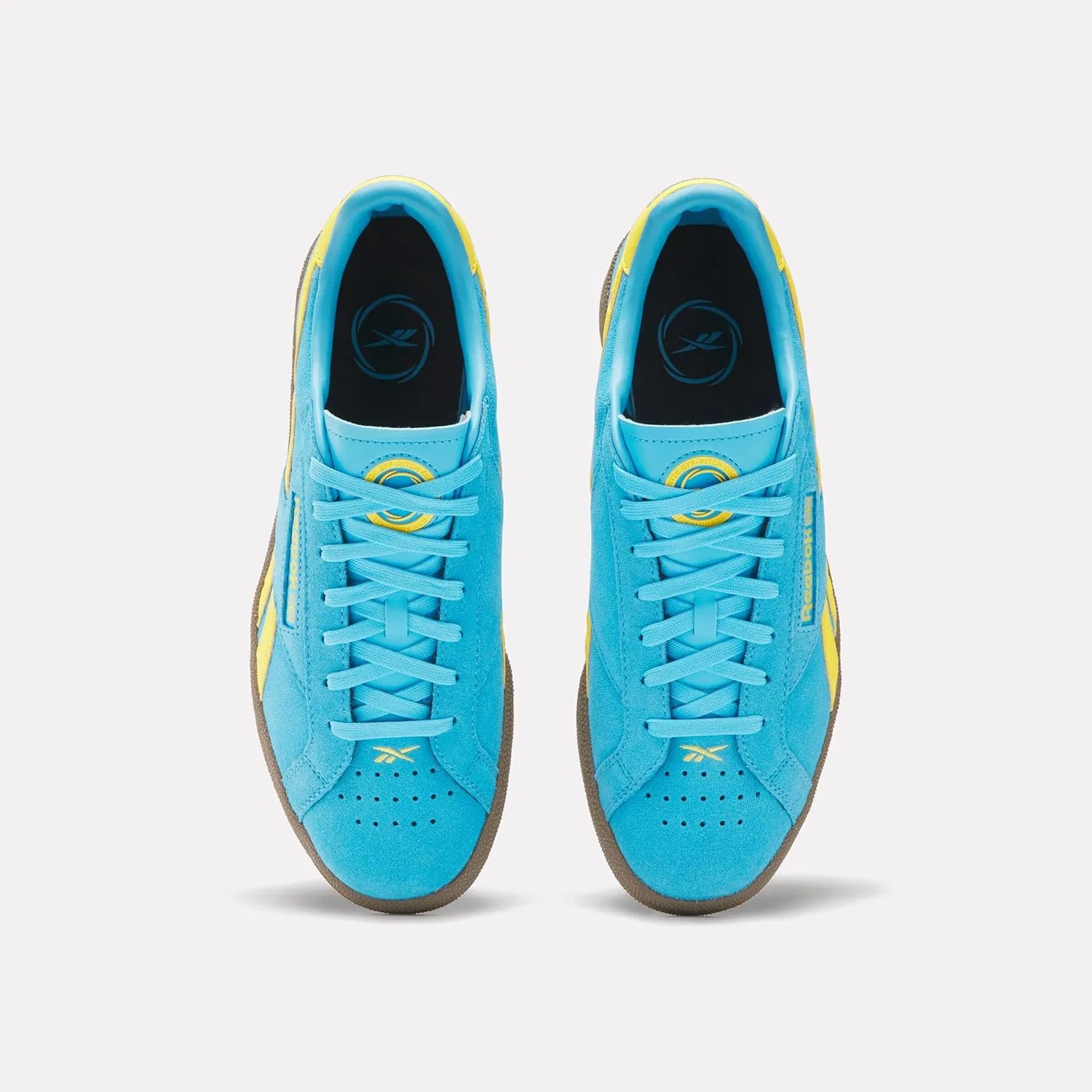 Кроссовки Reebok Unisex Club C Grounds UK, Futurecyan Goldenhaze Gum — фото 4