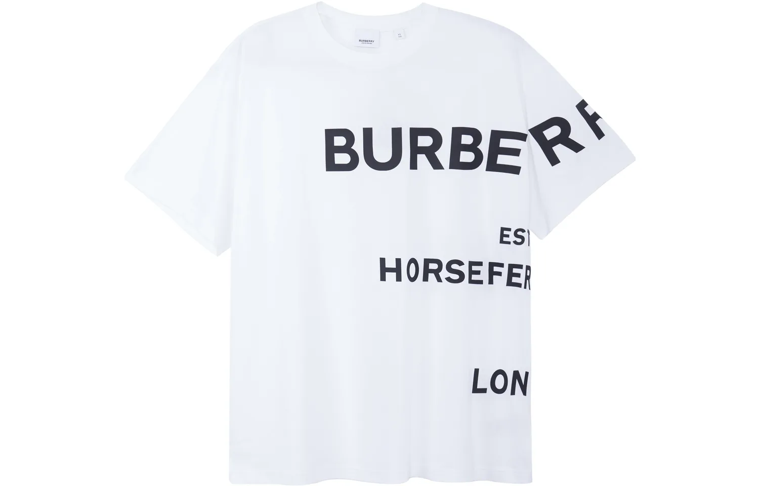 Футболка Burberry Horseferry-Print White/черный — фото 4