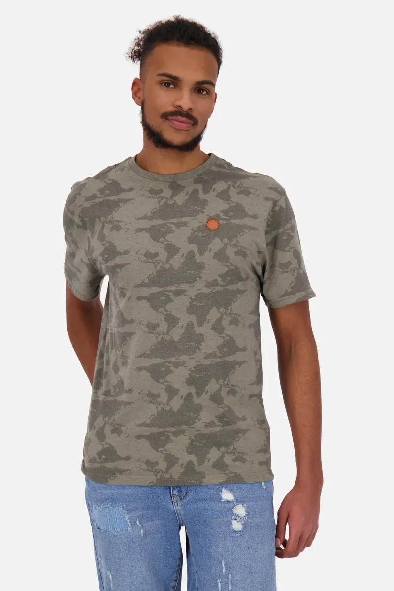 

Рубашка с круглым вырезом Alife & Kickin "NicAK B Shirt Мужская рубашка с коротким рукавом", цвет Stone Melange