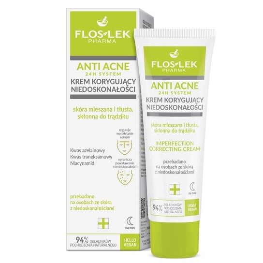 

Крем корректирующий несовершенства, 50мл Floslek, Anti-Acne 24h System