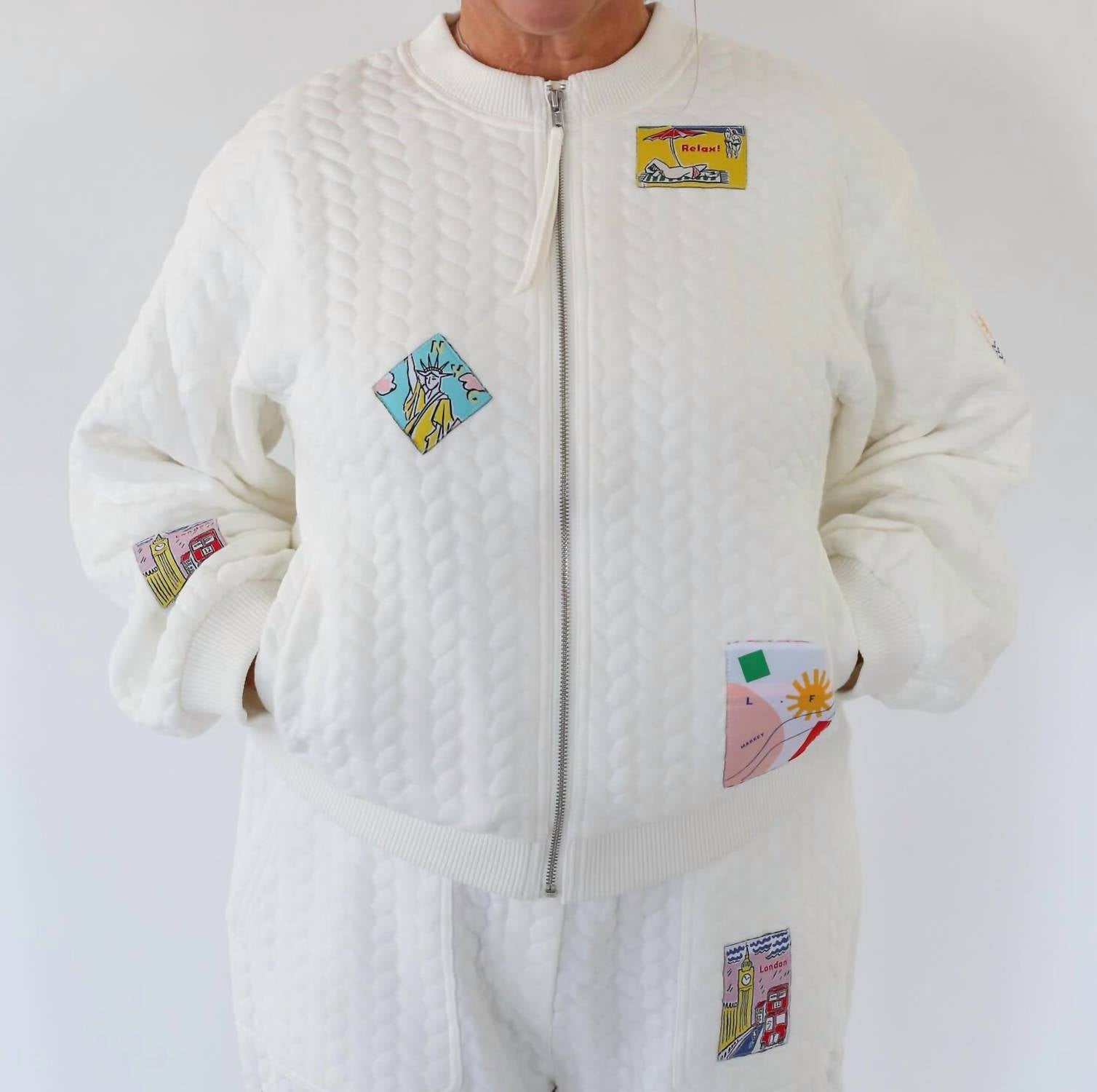 

Гус куртка-молния в белом L.F. MARKEY